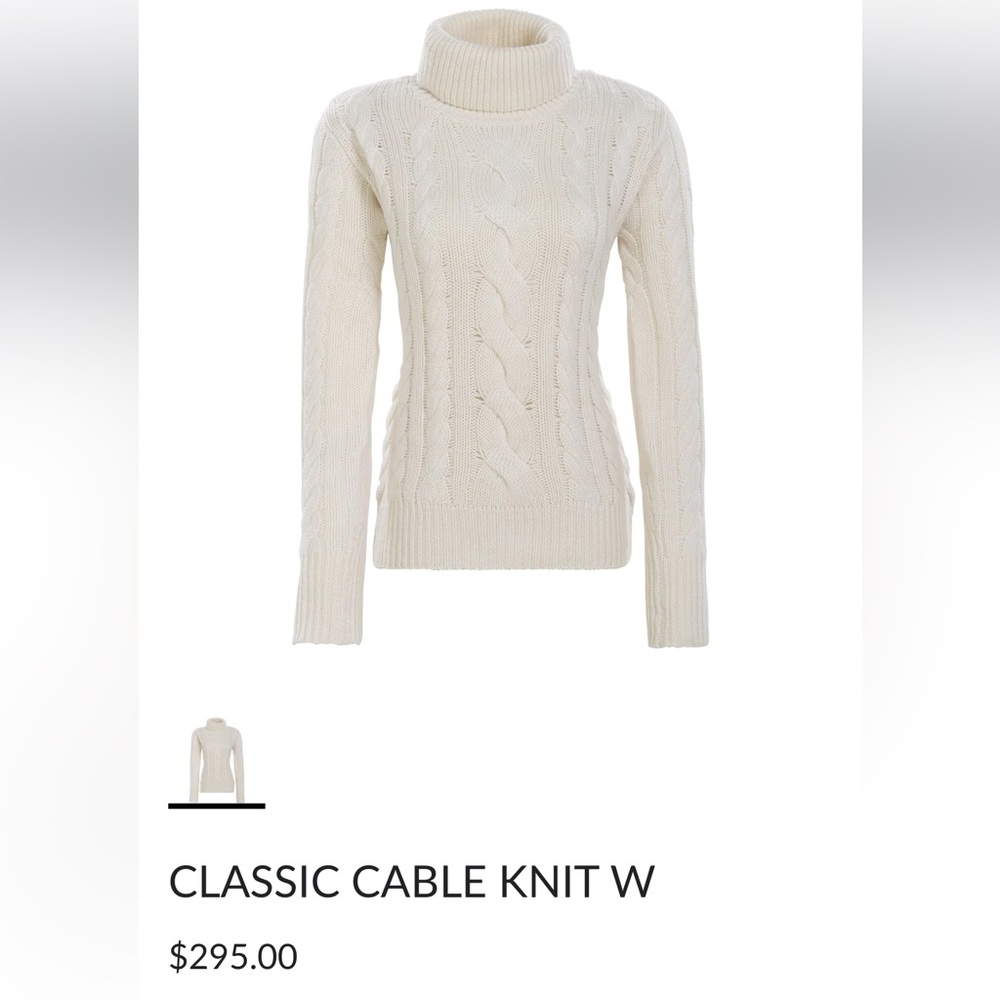 NWOT Alps & Meters cable knit sweater